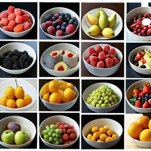 Home 15 **
Prompt: A collage of diverse images: a rotated cat picture, a brightly lit fruit bowl, a grainy photo of a cityscape. The style should be slightly surreal, highlighting the artificial nature of data augmentation. Keywords: data augmentation, image variety, training data, AI, machine learning, slightly abstract.
**