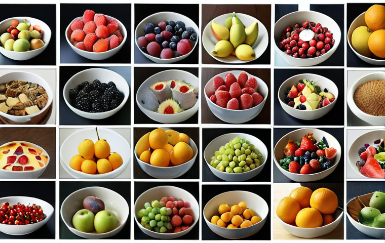 **
Prompt: A collage of diverse images: a rotated cat picture, a brightly lit fruit bowl, a grainy photo of a cityscape. The style should be slightly surreal, highlighting the artificial nature of data augmentation. Keywords: data augmentation, image variety, training data, AI, machine learning, slightly abstract.
**