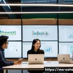 데이터 증강 적용을 위한 팀 구성 전략 - **Prompt 1: Collaborative Innovation Hub**
    A dynamic, eye-level shot inside a modern, brightly l...