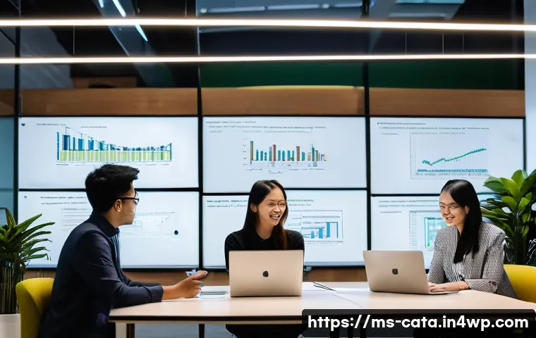 데이터 증강 적용을 위한 팀 구성 전략 - **Prompt 1: Collaborative Innovation Hub**
    A dynamic, eye-level shot inside a modern, brightly l...